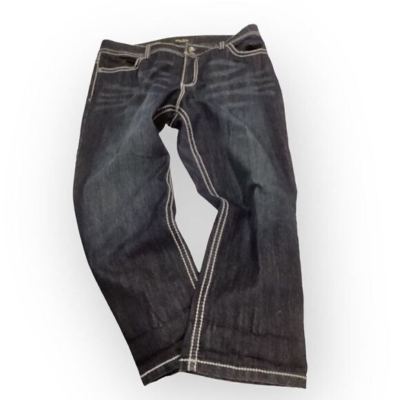Nine West Size 14 Date Night Roll Cuff Jean Capris - Picture 1 of 7